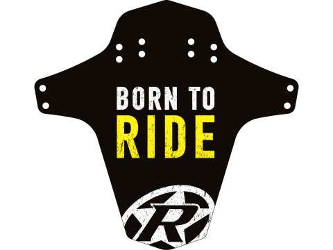 REVERSE Mudfender Born to Ride (Schwarz/Gelb)