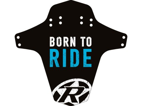 REVERSE Mudfender Born to Ride (Schwarz/Hellblau)
