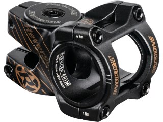 REVERSE Vorbau Czarny-ONE D-2 35mm Ø31,8 & Ø35mm (Schwarz/Kupfer) inkl. Top Cap, Schraube, Kralle