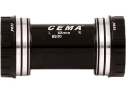 CEMA BB30 for Shimano W: 68/73 x ID: 42 mm Stainless Steel - Black, Interlock