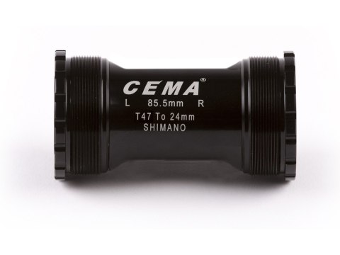 CEMA T47 - TREK for Shimano W: 85,5 - M47x1,0 Stainless Steel - Czarny