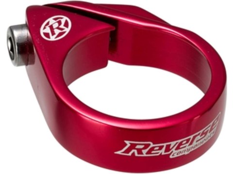 REVERSE Sattelschelle Bolt Ø31,8mm czerwony