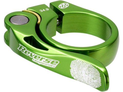 REVERSE Sattelschelle Long Life Ø34,9mm zielony