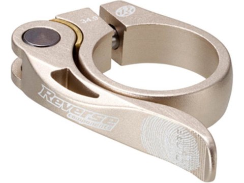 REVERSE Sattelschelle Long Life Ø34,9mm sandmetallik