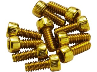 REVERSE Stahl Pedal Pins US, Med. 11 mm für Escape Pro+Czarny ONE (Gold) 10 Stk.