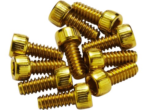 REVERSE Stahl Pedal Pins US, Med. 11 mm für Escape Pro+Czarny ONE (Gold) 10 Stk.