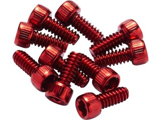 REVERSE Stahl Pedal Pins US, Med. 11 mm für Escape Pro+ Czarny ONE (Rot) 10 Stk.