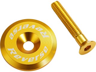 REVERSE Steuersatzkappe mit Schraube Gold