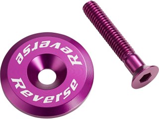 REVERSE Steuersatzkappe mit Schraube Lila