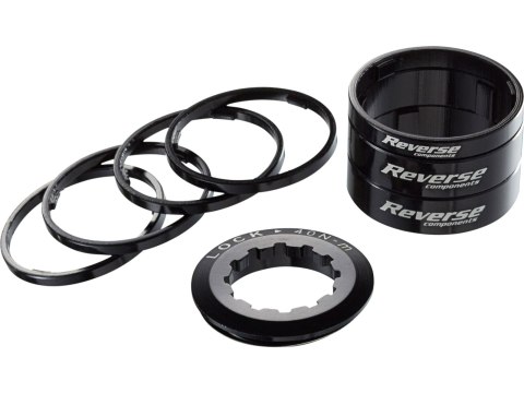 Reverse REVERSE Single Speed Spacer Kit Schwarz