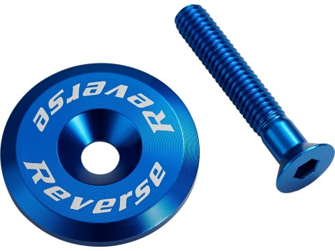 Reverse REVERSE Steuersatzkappe mit Schraube Blau