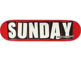 Sunday Sunday/Baker Skateboard Deck 8.25 x 31.875