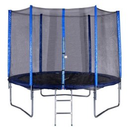 Spartan Zestaw trampolina z siatką bezpieczeństwa i schodkami Spartan 487 cm