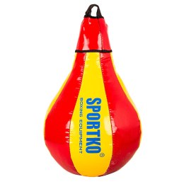 SportKO Worek treningowy SportKO GP1 24x40cm / 5kg - Kolor Czerwono-żółta