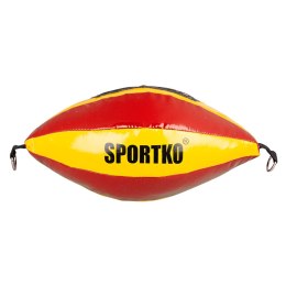 SportKO Worek treningowy SportKO GP2 22x40cm / 4,5kg - Kolor Czerwono-żółta