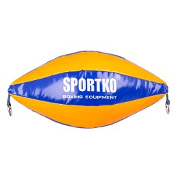 SportKO Worek treningowy SportKO GP2 22x40cm / 4,5kg - Kolor Pomarańczowyo-niebieski