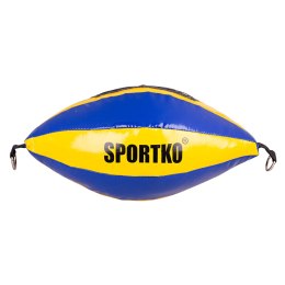 SportKO Worek treningowy SportKO GP2 22x40cm / 4,5kg - Kolor Żółto-niebieski