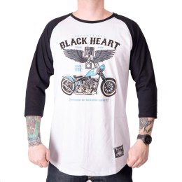 BLACK HEART Koszulka z długim rękawem longsleeve BLACK HEART Blue Chopper RG - Kolor Biały, Rozmiar XXL