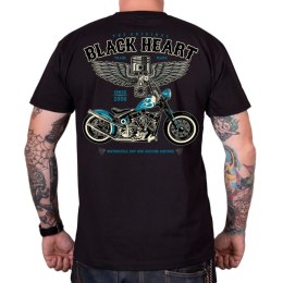 BLACK HEART T-shirt koszulka BLACK HEART Blue Chopper - Kolor Czarny, Rozmiar M