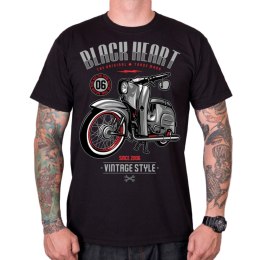 BLACK HEART T-shirt koszulka BLACK HEART Vintage Style - Kolor Czarny, Rozmiar XL