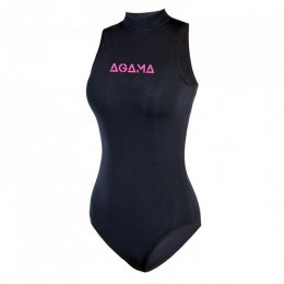 Agama Damski jednoczęściowy neoprenowy strój kąpielowy Agama Swimming - Kolor Czarny, Rozmiar L/XL