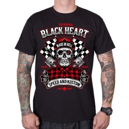 BLACK HEART T-shirt koszulka BLACK HEART Speed and Kustom - Kolor Czarny, Rozmiar 3XL