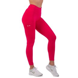 Nebbia Damskie legginsy z wysoką talią Nebbia Active 402 - Kolor Różowy, Rozmiar M