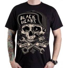 BLACK HEART T-shirt koszulka BLACK HEART Garage Built - Kolor Czarny, Rozmiar 3XL