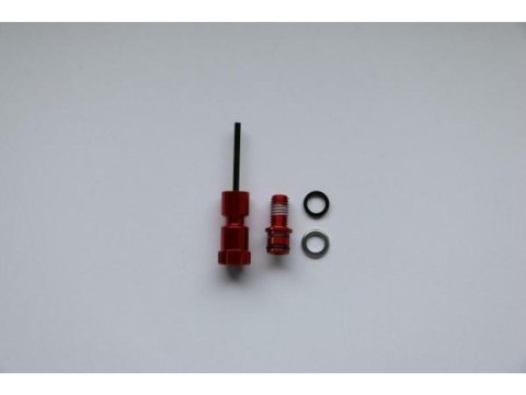 RockShox FORK REBOUND DAMPER KNOB KIT - (INCLUDES ADJUSTER KNOB & BOLT) ALUMINUM RED LONG