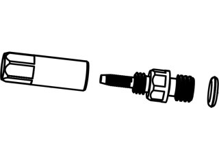 RockShox SEATPOST HOSE BARB - REVERB POST (QTY 10) - REVERB