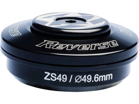 Reverse REVERSE Steuersatz Base Oberteil 1.5"-1 1/8" (Schwarz) ZS49/28,6 (Semi Int.), mit Kralle