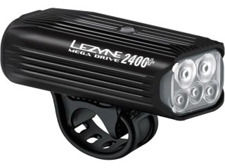Lezyne MEGA DRIVE 2400+ FRONT 2400 LUMEN USB-C RECHARGEABLE FRONT LIGH BLACK