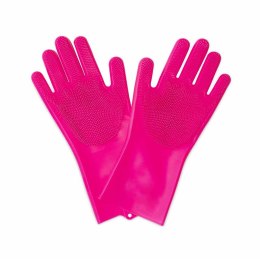 MUC-OFF RĘKAWICE DO MYCIA ROWERU Deep Scrubber Gloves Pink XL