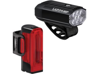 Lezyne MICRO DRIVE 800+ / STRIP DRIVE 300 INCLUDES SILICONE RUBBER MOUNTING S SATIN BLACK / BLACK
