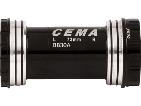 BB30A for Shimano W: 73 x ID: 42 mm Ceramic - Czarny, Interlock