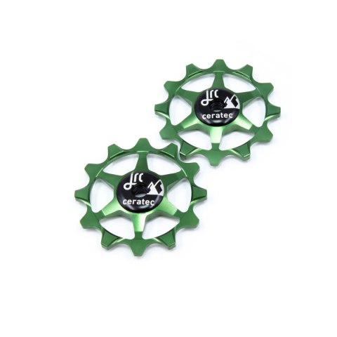 Ceramiczne kółka przerzutki JRC Components 12T Narrow Wide do SRAM 1X | Racing Green