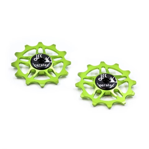 Ceramiczne kółka przerzutki JRC Components 12T do SRAM Force / Red AXS | Acid Green