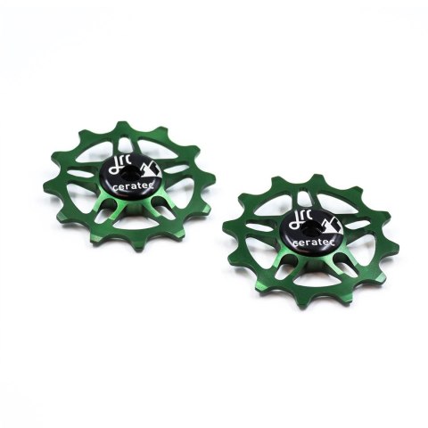 Ceramiczne kółka przerzutki JRC Components 12T do SRAM Force / Red AXS | Racing Green