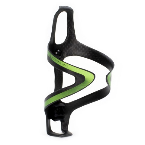 Koszyk na bidon JRC Components Kaze Carbon | Matt UD | Acid Green