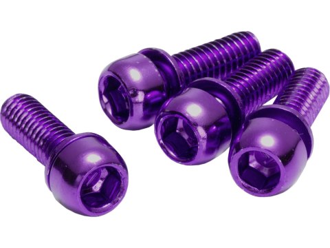 Reverse REVERSE Disc Brake Bolt Set - 4 pcs M6x18mm purple